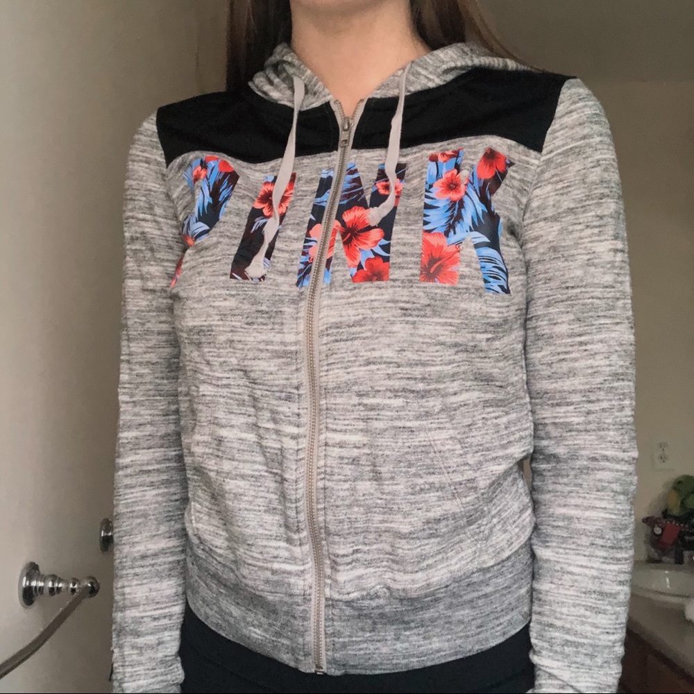 PINK zip up sweatshirt